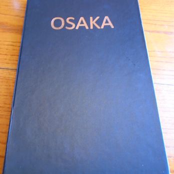 Osaka - Front of the menu. - Sushi Bars Near Me - Stillwater, Minnesota