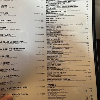 Bad Daddy's Burger Bar - Drink menu - Bars Near Me - Roswell, Georgia Bad Daddy's Burger Bar - Drink menu - Bars Near Me - Roswell, Georgia