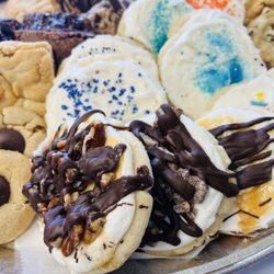 Sis' Sweets Coffee Shop - A giant cookie plate for my business opening!