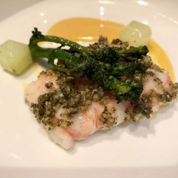 Per Se - Slow-Poached Scottish Langoustines – Koshihikari Rice, Broccoli Florettes and “Crème de Crustaces” - French Near Me - New York, New York Per Se - Slow-Poached Scottish Langoustines – Koshihikari Rice, Broccoli Florettes and “Crème de Crustaces” - French Near Me - New York, New York