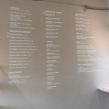 Rien Coffee - Menu - Coffee & Tea Near Me - Orange, California Rien Coffee - Menu - Coffee & Tea Near Me - Orange, California