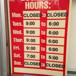 Tony's Barber Shop - Hours