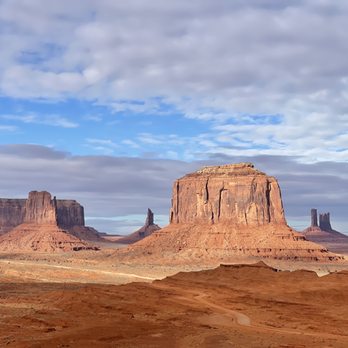 Monument Valley - Monument Valley: Merrick Butte (foreground), The Castle (background - right) - Landmarks & Historical Buildings Near Me