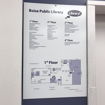 Boise Public Library - Boise Public Library! Site map of downtown location - Libraries Near Me - Boise, Idaho