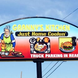 Granny's Kitchen - We have a gravel lot behind the paved lot for Semis to come in and make an easy turnaround.
