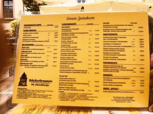 Menu photo 6 Bäckerbrunnen Wiesbaden, HE