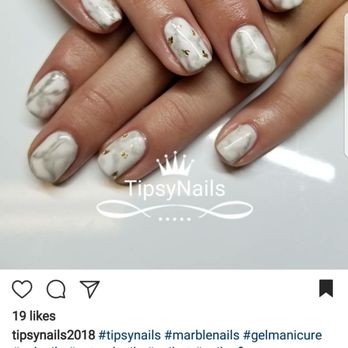Tipsy Nails - Marbled Nails w/ gold flake accents - Nail Salons Near Me - Newhall, California Tipsy Nails - Marbled Nails w/ gold flake accents - Nail Salons Near Me - Newhall, California