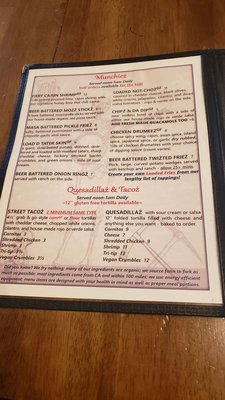 Menu photo 6 Hideout Saloon Mariposa, CA