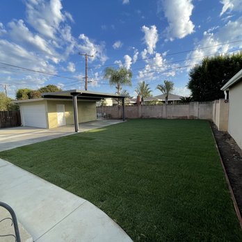 Williams Landscape Construction - Expanded concrete, installed sod/sprinklers and patio cover - Landscaping Near Me - Anaheim, California Williams Landscape Construction - Expanded concrete, installed sod/sprinklers and patio cover - Landscaping Near Me - Anaheim, California