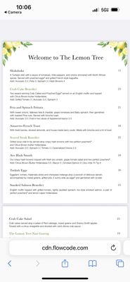 Menu photo 1 The Lemon Tree Bend, OR