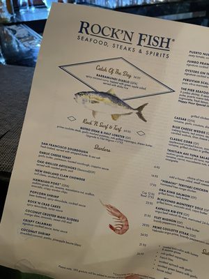 Menu photo 3 Rock'N Fish Manhattan Beach, CA