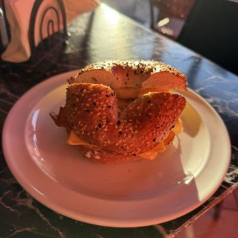 Jey Diner - bacon egg and cheese on bagel - Coffee & Tea Near Me - Brooklyn, New York