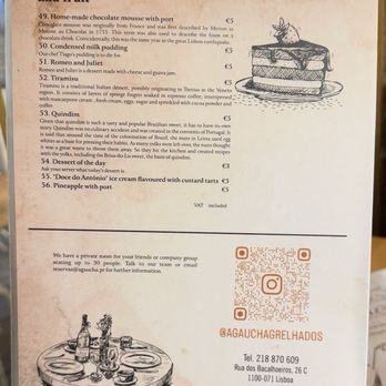 Gaúcha - Menu - November 2024 - Steakhouses Near Me - Lisbon, 11