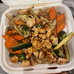 Hibachi Chicken no rice extra veggies