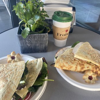 Fraise Cafe - The Mediterranean and chicken Florentine crepes with fresh aromatic coffee. So delicious, filling yet very lite! - Creperies Near Me - Fullerton, California Fraise Cafe - The Mediterranean and chicken Florentine crepes with fresh aromatic coffee. So delicious, filling yet very lite! - Creperies Near Me - Fullerton, California