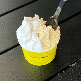 Matcha Mori - Rice gelato and pistachio gelato. 2 Flavors for $7.50 - Desserts Near Me - Mountain View, California