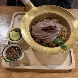 Jaew glazed rice with A5 Wagyu Jaew glazed rice with A5 Wagyu