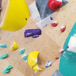 Uplift Climbing - The grips are color coded so you know your path