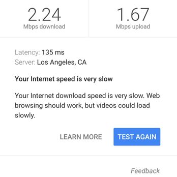 San Diego Broadband - Speed test on a Tuesday morning, no one on the internet, clear skies, unobstructed view. - Internet Service Providers Near Me - San Marcos, California