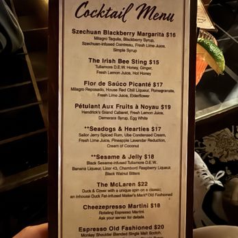 Entre Nous - Menu - Speakeasies Near Me - Greenville, South Carolina Entre Nous - Menu - Speakeasies Near Me - Greenville, South Carolina