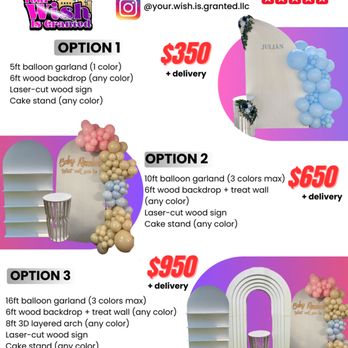 Your Wish Is Granted - Current packages! - Balloon Services Near Me - Riverside, California Your Wish Is Granted - Current packages! - Balloon Services Near Me - Riverside, California