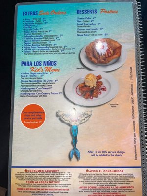 Menu photo 5 Mariscos La Sirena Crestwood, IL