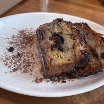 Cafe Flora - Chocolate croissant bread pudding - Vegetarian Near Me - Seattle, Washington Cafe Flora - Chocolate croissant bread pudding - Vegetarian Near Me - Seattle, Washington