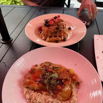Grand Olde Station - honey bourbon roasted chicken thighs - New American Near Me - Lake Toxaway, North Carolina