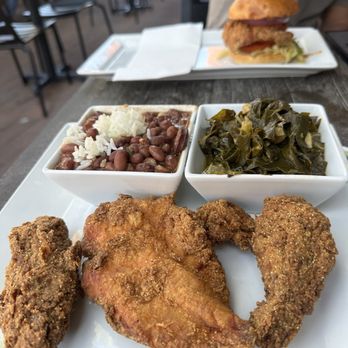 Georgia's Restaurant - Fried chicken Collard Greens and Red Beans & Rice Bowl - Soul Food Near Me - Irvine, California Georgia's Restaurant - Fried chicken Collard Greens and Red Beans & Rice Bowl - Soul Food Near Me - Irvine, California