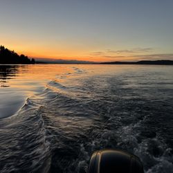 Zittel's Marina - Right outside the marina sunset and Mt Rainier