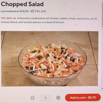 Abby's Legendary Pizza - The chopped salad I ordered... - Pizza Near Me - Woodburn, Oregon Abby's Legendary Pizza - The chopped salad I ordered... - Pizza Near Me - Woodburn, Oregon