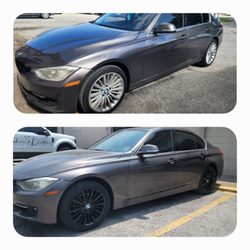 M & M's Welding & Wheel Repair - Gloss black powder coating