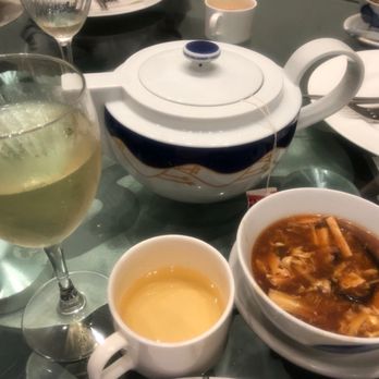 Eliza's - La Marca, tea and hot and sour soup Pre meal - Chinese Near Me - San Francisco, California