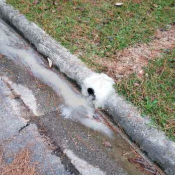 Sundown Construction And Waterproofing - Curb cut to allow drain water to spill into street. - Waterproofing Near Me - Evans, Georgia Sundown Construction And Waterproofing - Curb cut to allow drain water to spill into street. - Waterproofing Near Me - Evans, Georgia