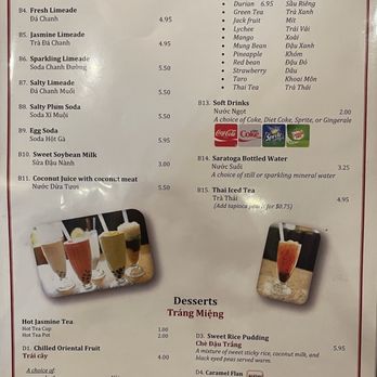 Le's Vietnamese Restaurant - Menu (7/7) as of 5/15/26 - Vietnamese Near Me - Cambridge, Massachusetts