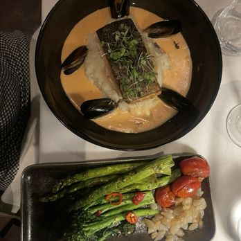 Corazon by Baires - Muscles salmon veggies - Latin American Near Me - Orlando, Florida Corazon by Baires - Muscles salmon veggies - Latin American Near Me - Orlando, Florida