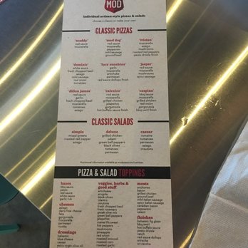 MOD Pizza - Fast Food Near Me - Mckinney, Texas