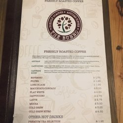 Bunno Coffee - Coffee menu