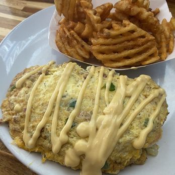 Bubbles and Brunch - Cajun Omelette - Breakfast & Brunch Near Me - Mobile, Alabama