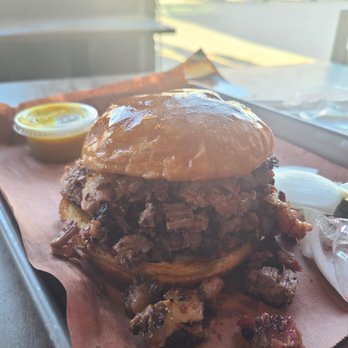 317 BBQ - Chopped Brisket Sandwich - Barbeque Near Me - Indianapolis, Indiana