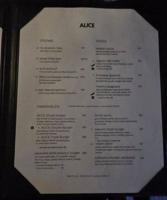 Menu photo 5 Alice Restaurant & Bar Toronto, ON Menu photo 5 Alice Restaurant & Bar Toronto, ON