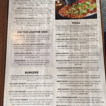 The Abbey - Other half side of the menu. - Gastropubs Near Me - Seal Beach, California The Abbey - Other half side of the menu. - Gastropubs Near Me - Seal Beach, California