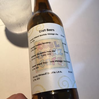 Kool Beanz Cafe - craft beer menu on a beer bottle. cool! - New American Near Me - Tallahassee, Florida Kool Beanz Cafe - craft beer menu on a beer bottle. cool! - New American Near Me - Tallahassee, Florida