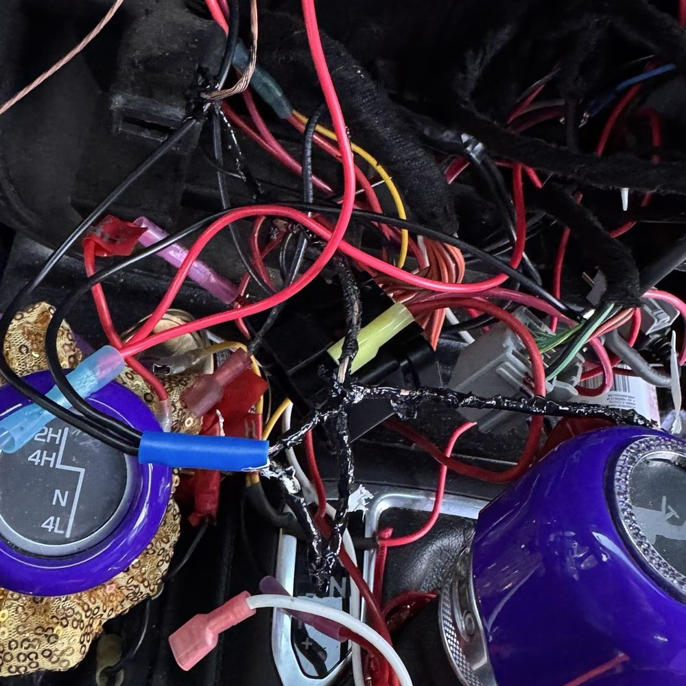 Burned/melted wires