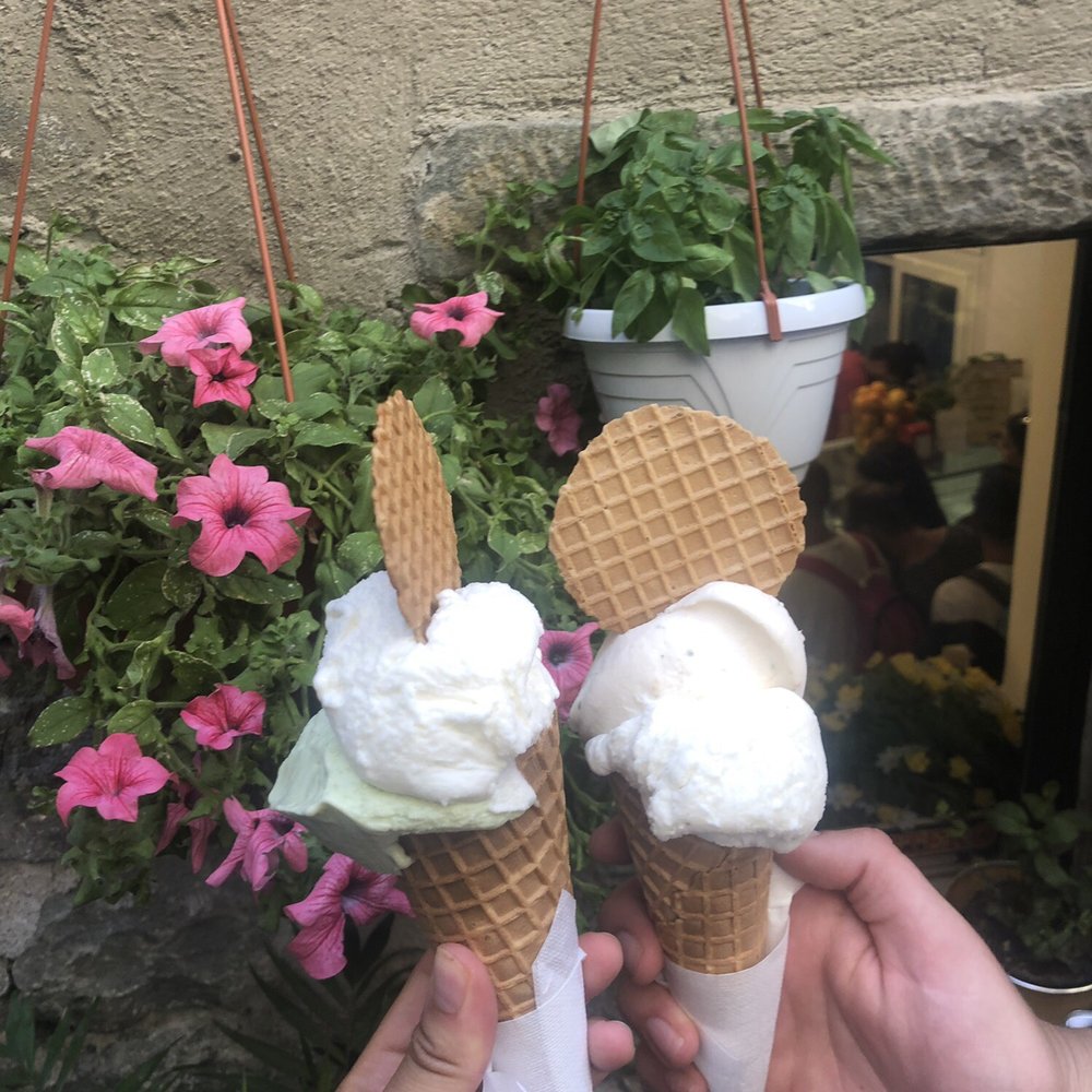 Basil honey and honey peach