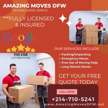 Amazing Moves DFW - Movers Near Me Amazing Moves DFW - Movers Near Me