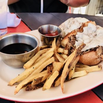 The Arrogant Butcher - Prime rib french dip with fries. - American Near Me - Phoenix, Arizona