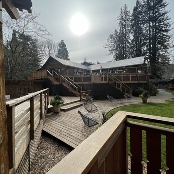 Dawn Ranch - Main building - check in office on the left and bar restaurant on the right. Beautiful - Hotels Near Me - Guerneville, California Dawn Ranch - Main building - check in office on the left and bar restaurant on the right. Beautiful - Hotels Near Me - Guerneville, California