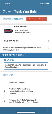 Domino's Pizza by null