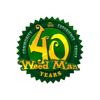 Weed Man - a green badge with the number 40 on it - Pest Control Near Me - Machesney Park, Illinois Weed Man - a green badge with the number 40 on it - Pest Control Near Me - Machesney Park, Illinois